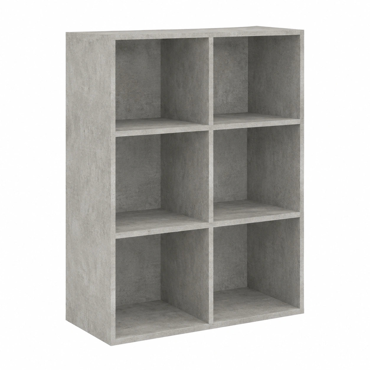 Estantería Moderna de Madera Gris para Oficina y Hogar, Librería y Almacenaje