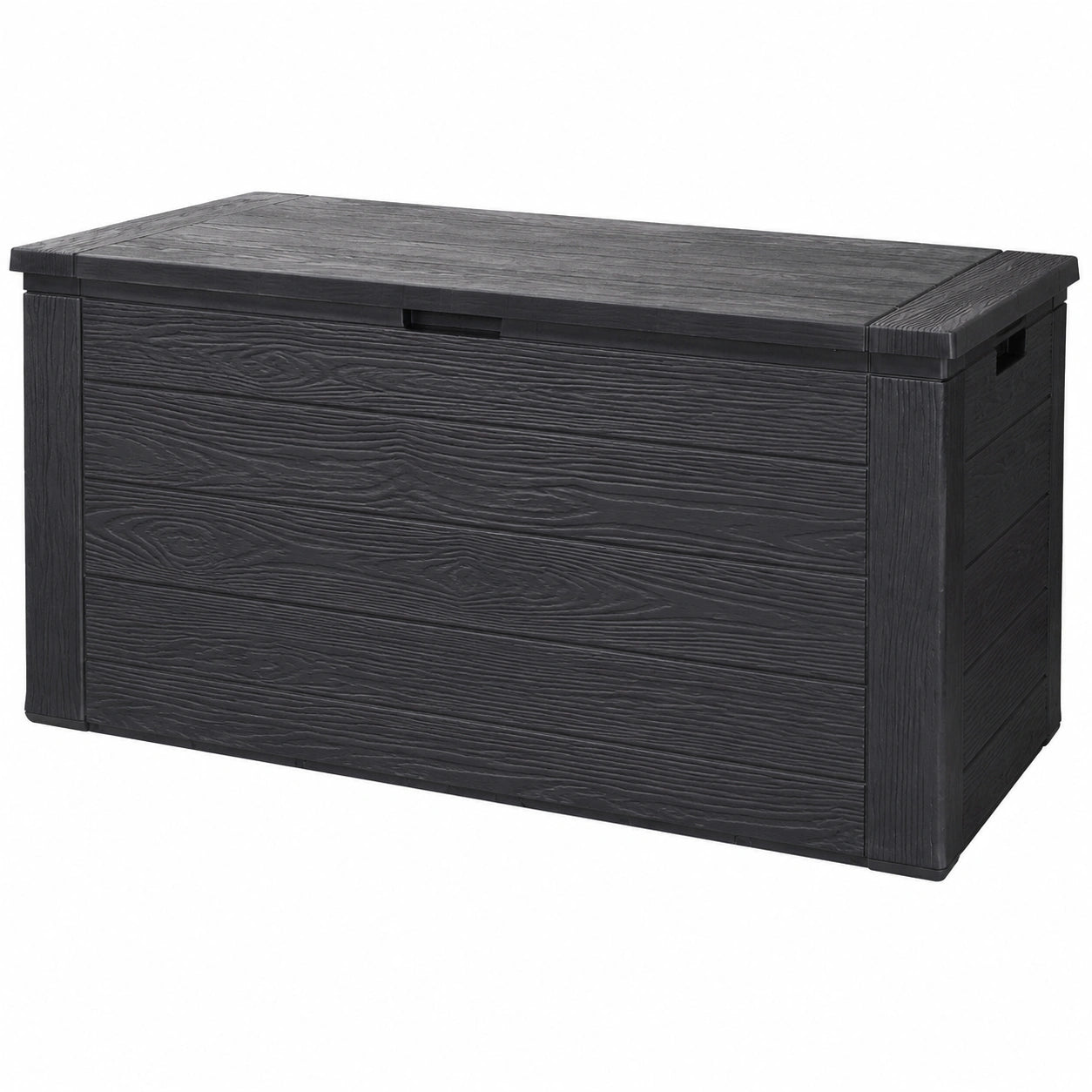 Arcón de Exterior 300L para Jardín, Terraza o Balcón - Caja de Almacenamiento 120x45x57 cm con Tapa Abatible
