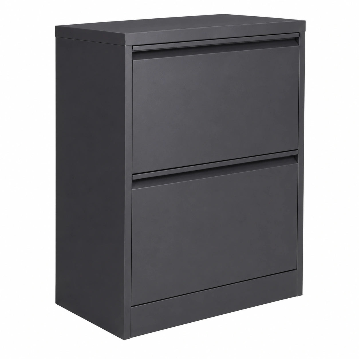 Archivador de Metal de 2 Cajones para Oficina, Organizador de Documentos A4 y Folio, 74x45x90 cm, Negro