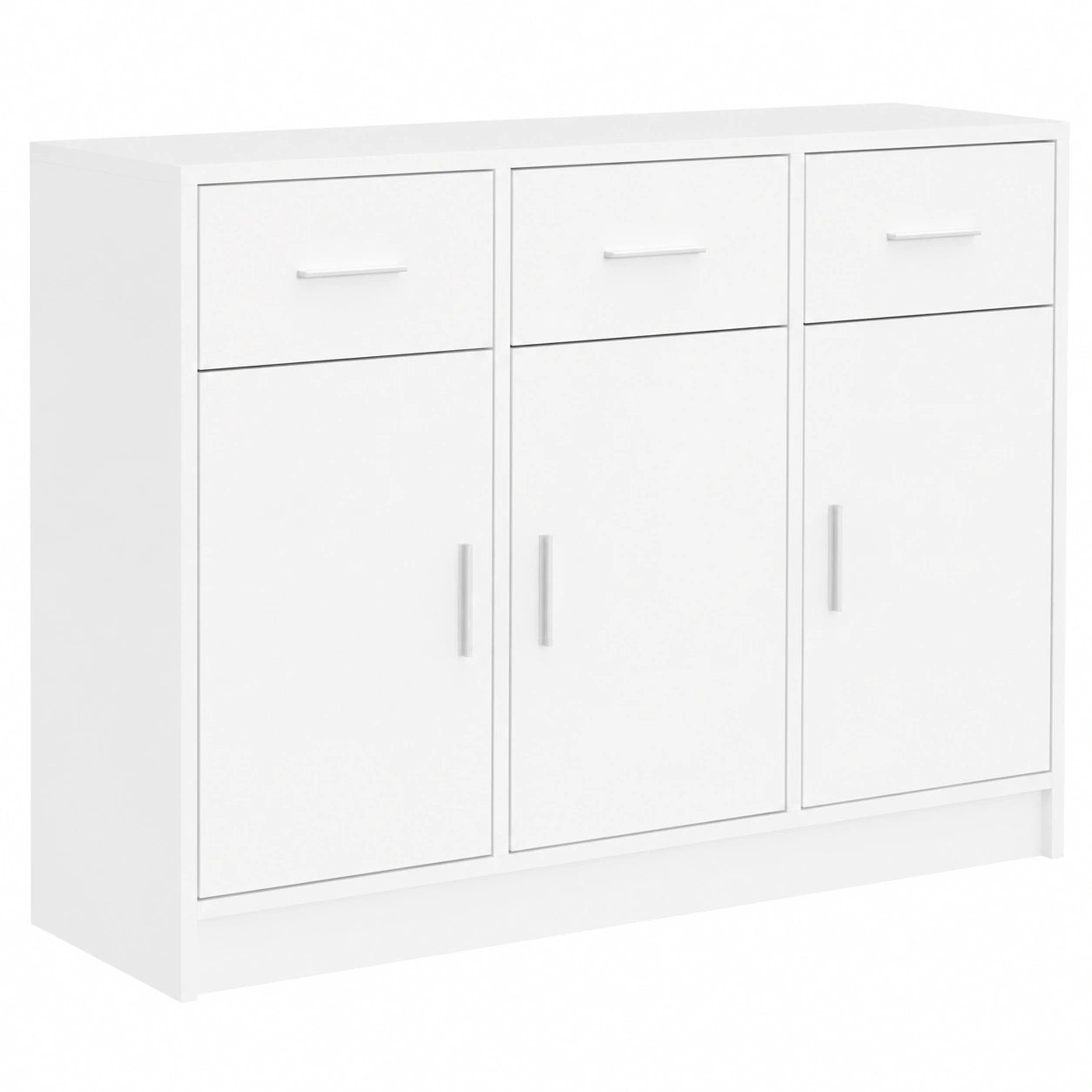 Aparador Moderno de Ingeniería de Madera Blanco 91x28x75 cm