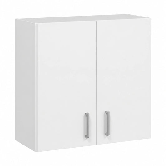 Armario Colgante Multiusos Blanco, 2 Puertas, 59x60x26.5 cm